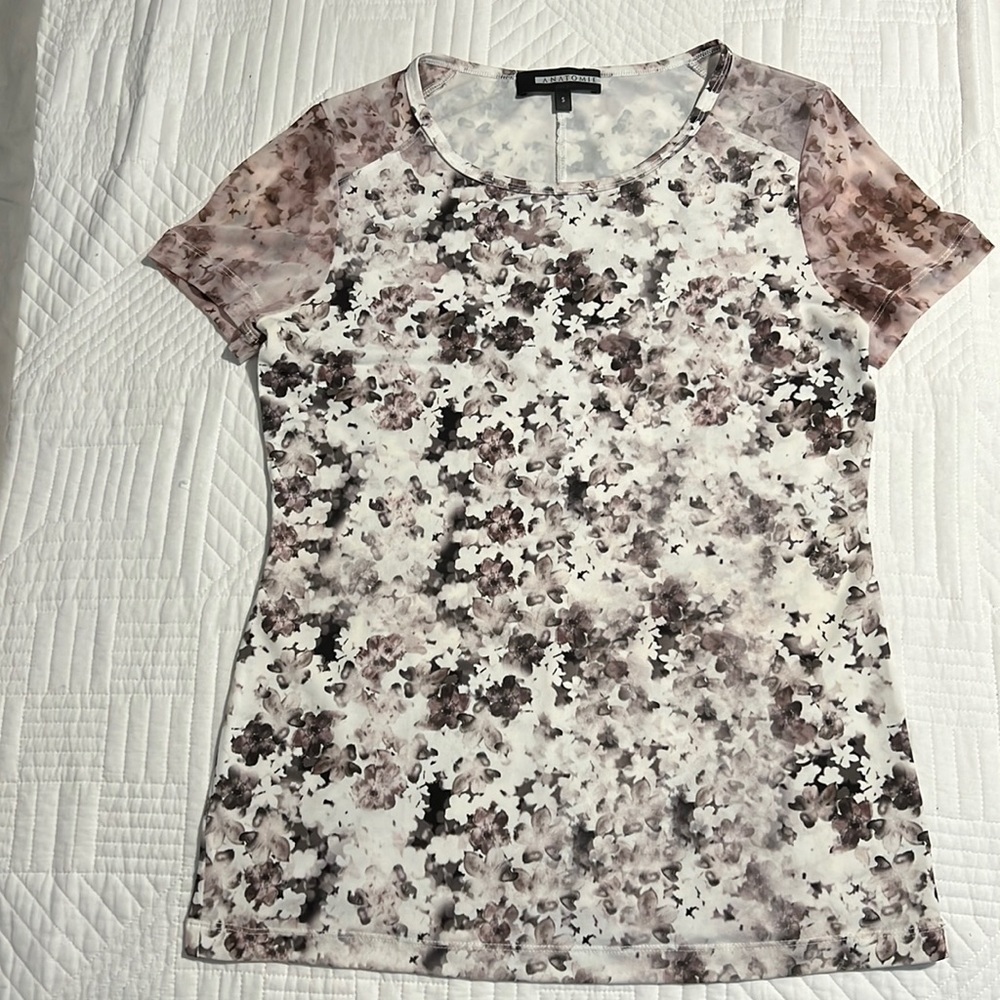Anatomie mesh sleeve top Small